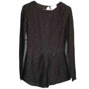 Nightwalker Black Lace Romper